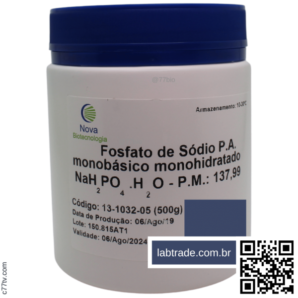 Fosfato de Sódio Monobásico Anidro PA  | 13-1032-10