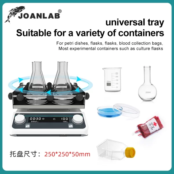 Agitador Orbital Multifuncional, OS-20Pro, JOANLAB – Oscilador Horizontal com Velocidade Ajustável para Laboratório - Image 3