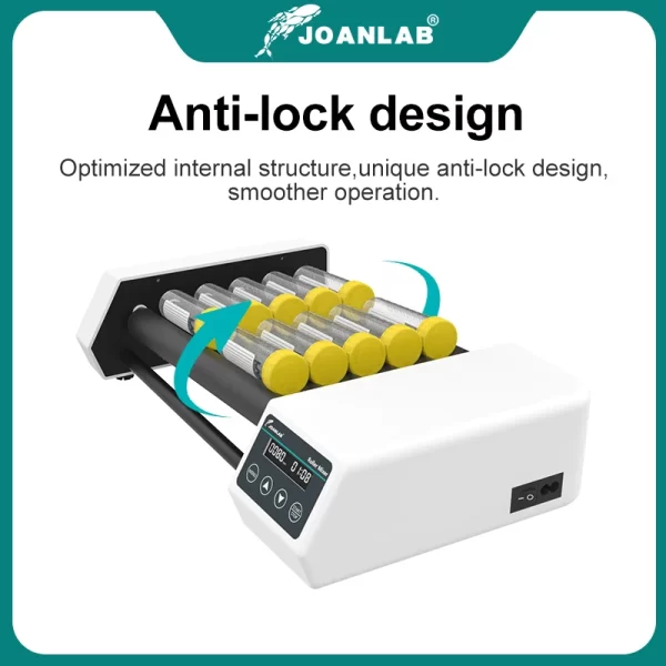 Misturador Horizontal RM-6Pro JOANLAB para Tubos de Sangue – Equipamento Laboratorial Digital com Velocidade Ajustável de 20 a 80 rpm - Image 3