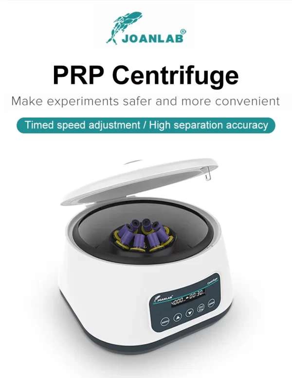 Centrífuga Digital de Laboratório JOANLAB para Plasma e PRP, Compatível com Tubos de Coleta de Sangue de 2ml, 5ml, 10ml e Tubos de Centrífuga de 15ml - Image 9