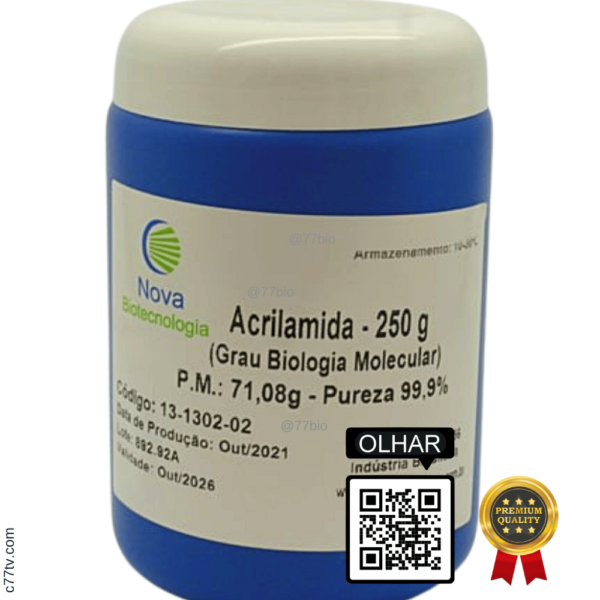 Acrilamida 250g – Alta Pureza 99,9%, 13-1302-02